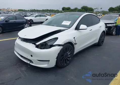 2022 Tesla Model Y Performance Dual Motor All-Wheel Drive из США, поврежденный, VIN 7SAYGDEF6NF545862